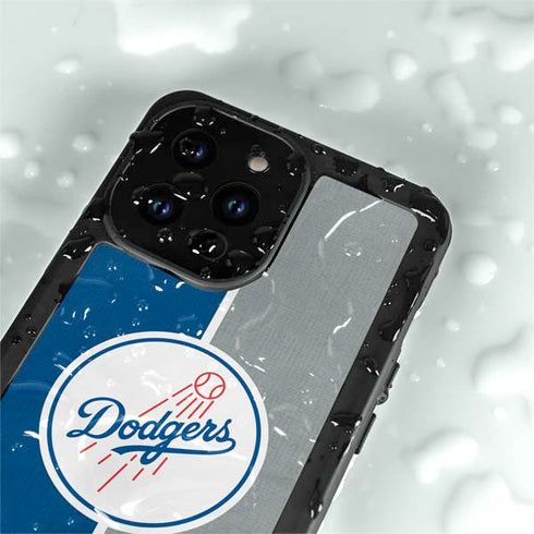 MLB Los Angeles Dodgers Split iPhone 15 Pro Waterproof Case